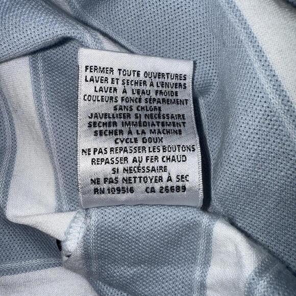 Victorinox Preppy Designer Quiet Luxury Striped Pima Cotton Golf Polo Shirt Smal - Picture 13 of 15